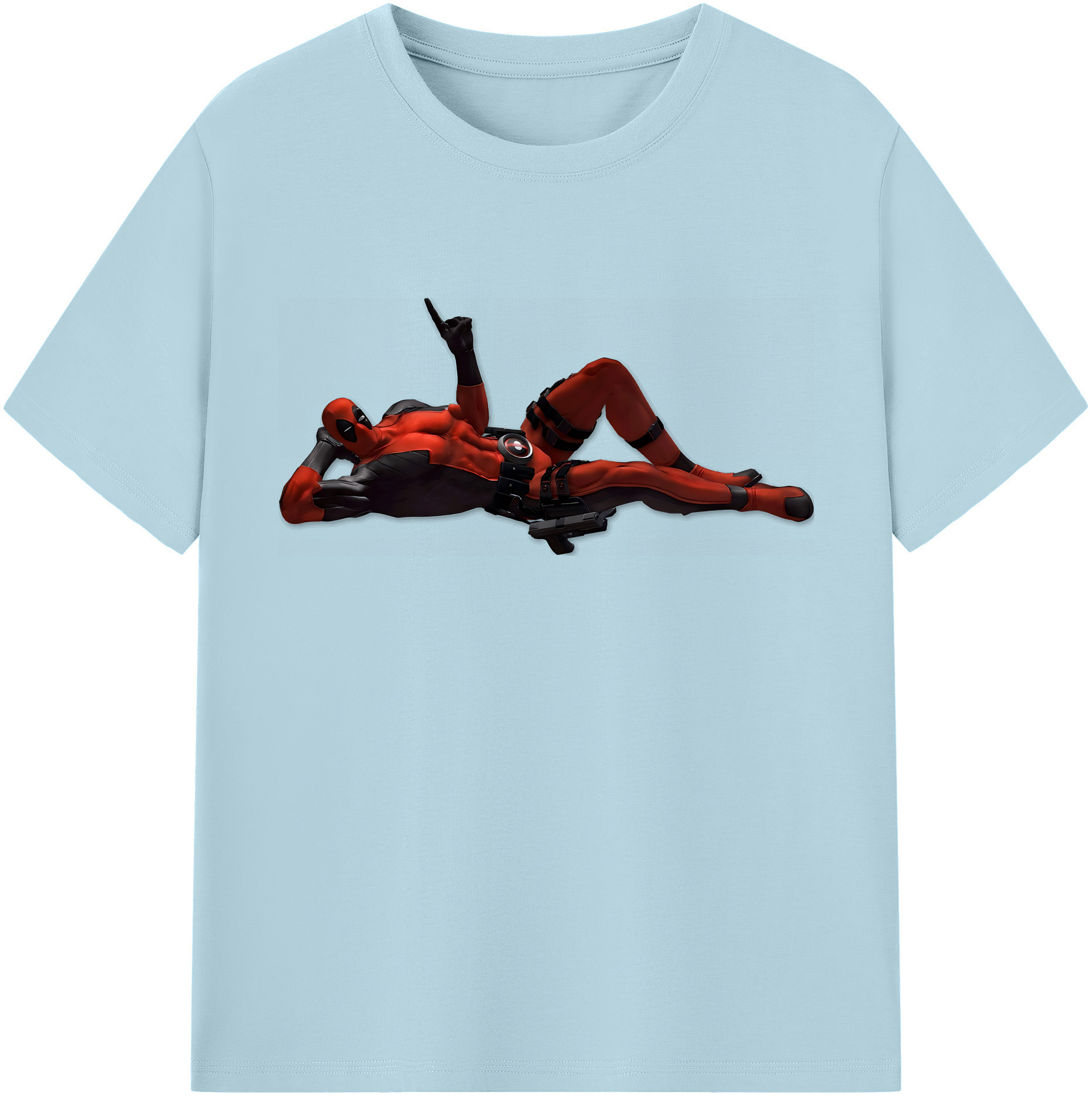 （画像用） Deadpool デッドプール 綿100％半袖Tシャツ（フロントプリント）